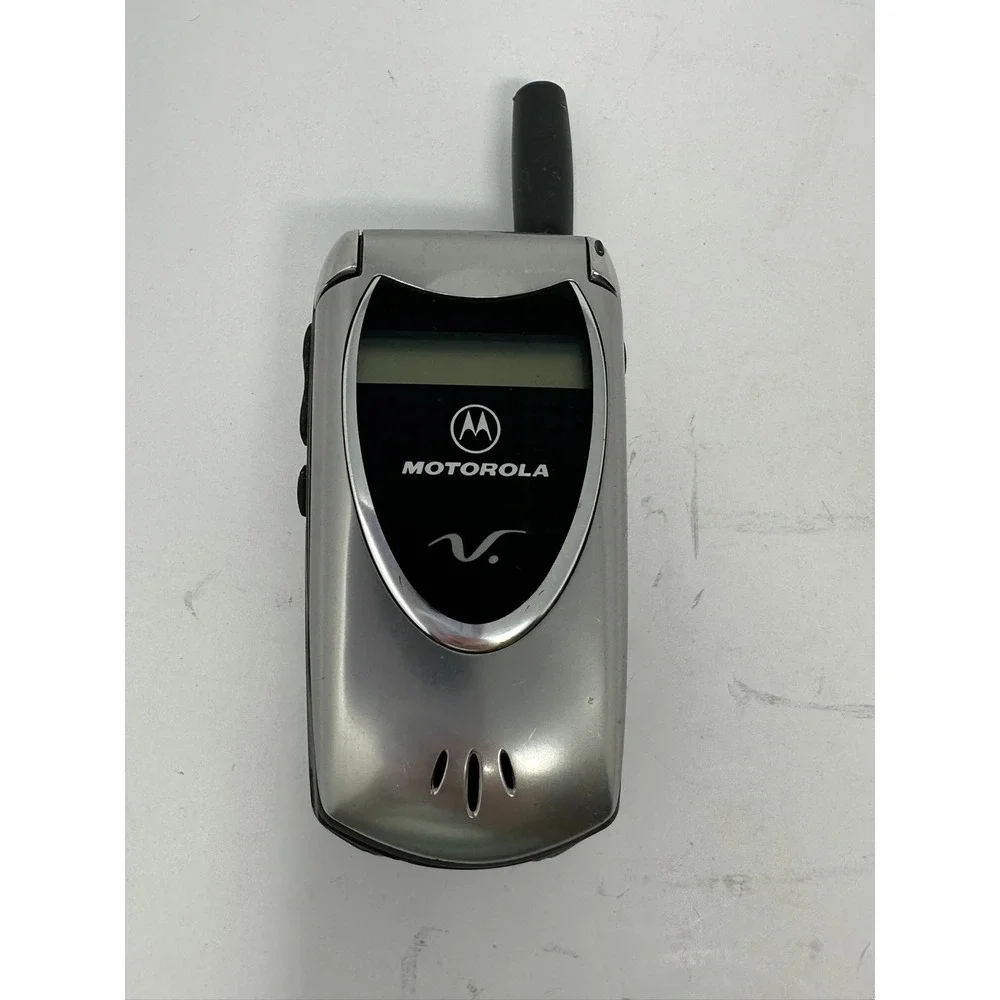 Motorola V60t - Silver (Cingular) Rare TDMA Flip Phone‎ Y2K Vintage B0